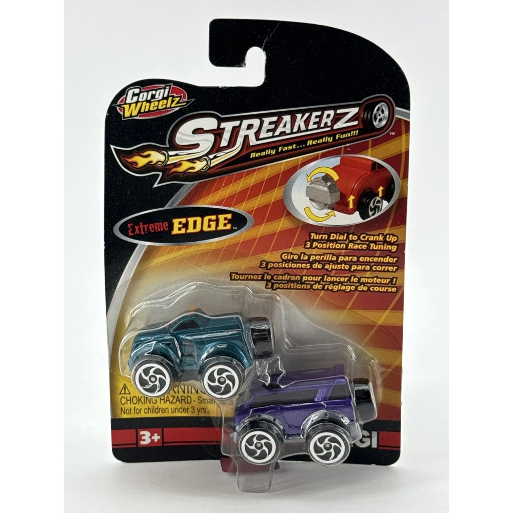 Corgi Wheelz Streakerz Extreme EDGE 2-Pack Motorized Diecast Cars‎ Apparel NWT